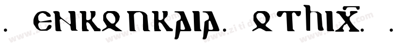 Uenkoukaia Gothic字体转换